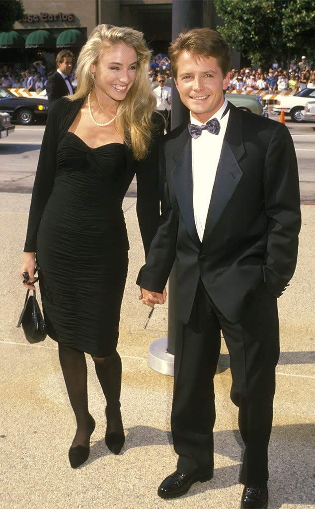 Tracy Pollan, Michael J Fox, 1988, Emmy Awards
