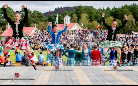 Scottish Dancing at the Braemar Gathering Games - Credit:  Andrew Parsons / i-Images