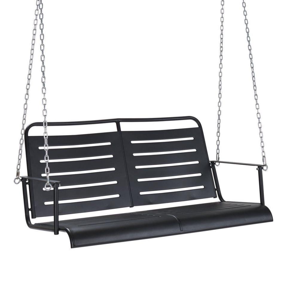 6) Mainstays Auden Outdoor Steel Porch Swing