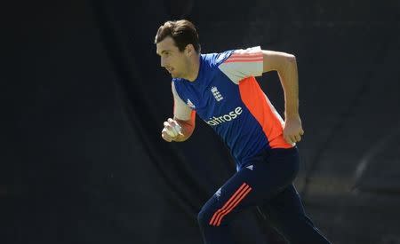 Cricket - England Nets - Edgbaston - 8/6/15 England's Steven Finn bowls during a training session Action Images via Reuters / Philip Brown Livepic