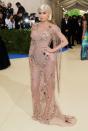 <p>Blonde for the night Jenner wore Versace for the 2017 Met Gala</p>