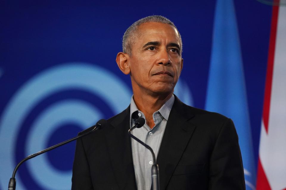 Former president Barack Obama, shown on Nov. 8, 2021.