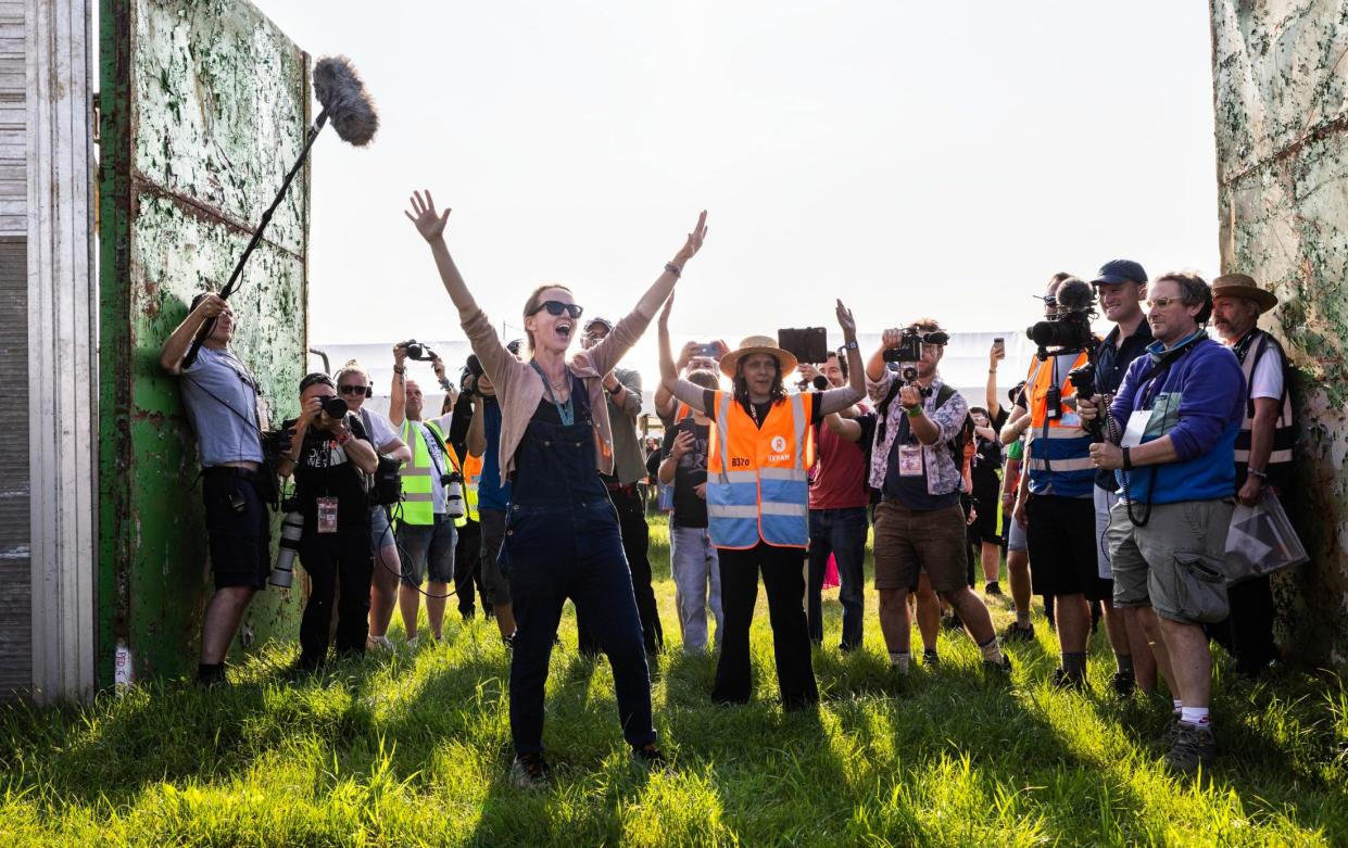 Emily Eavis opens the gates to the festival