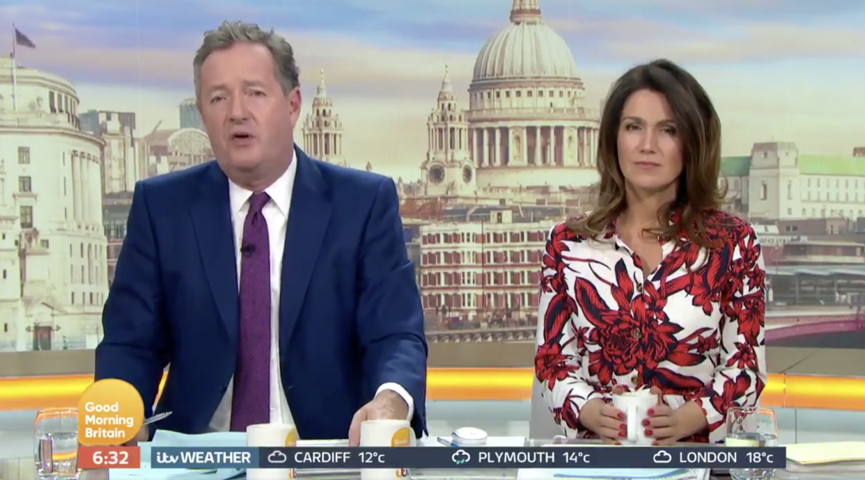 Piers Morgan argued the BBC should be forced to do a U-turn over its decision to scrap free TV licenses for over-75s (ITV)