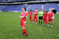 Desiree invites six of the men to the beautiful RCD Espanyol futbol stadium to practice Europe's number one sport, soccer. Little do they know that they'll suit up and compete against some of Spain's top futbol players - a very intimidating all-female team. James feels the chill from the rest of the men, but not just for his performance. The after party features a nasty face-off between the men, as some decide to confront James about what they believe are his plans to hurt Desiree in the end. Trapped in lies, the situation explodes with a heart-pounding, finger pointing and screaming stand-off. Once the Bachelorette is told about James' nefarious intentions, confirming what Drew told her, she takes drastic steps to confront the wayward bachelor. What Desiree decides will shock everyone, on "The Bachelorette."