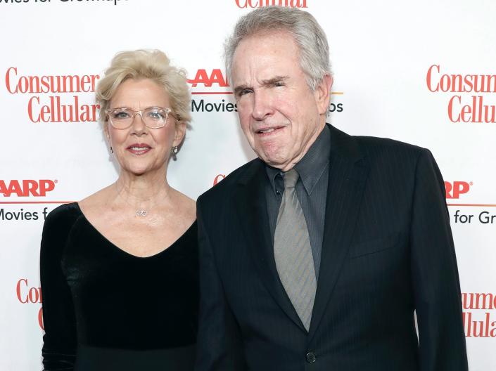 Annette Bening and Warren Beatty in January 2020.