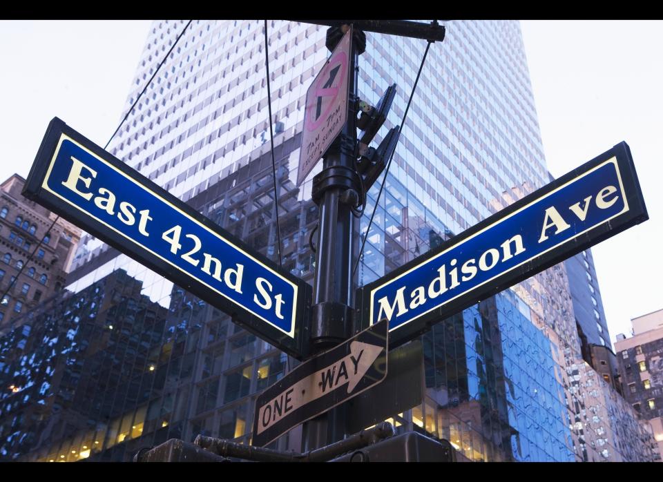 Pictured: Madison Avenue and 42nd St. in New York City.