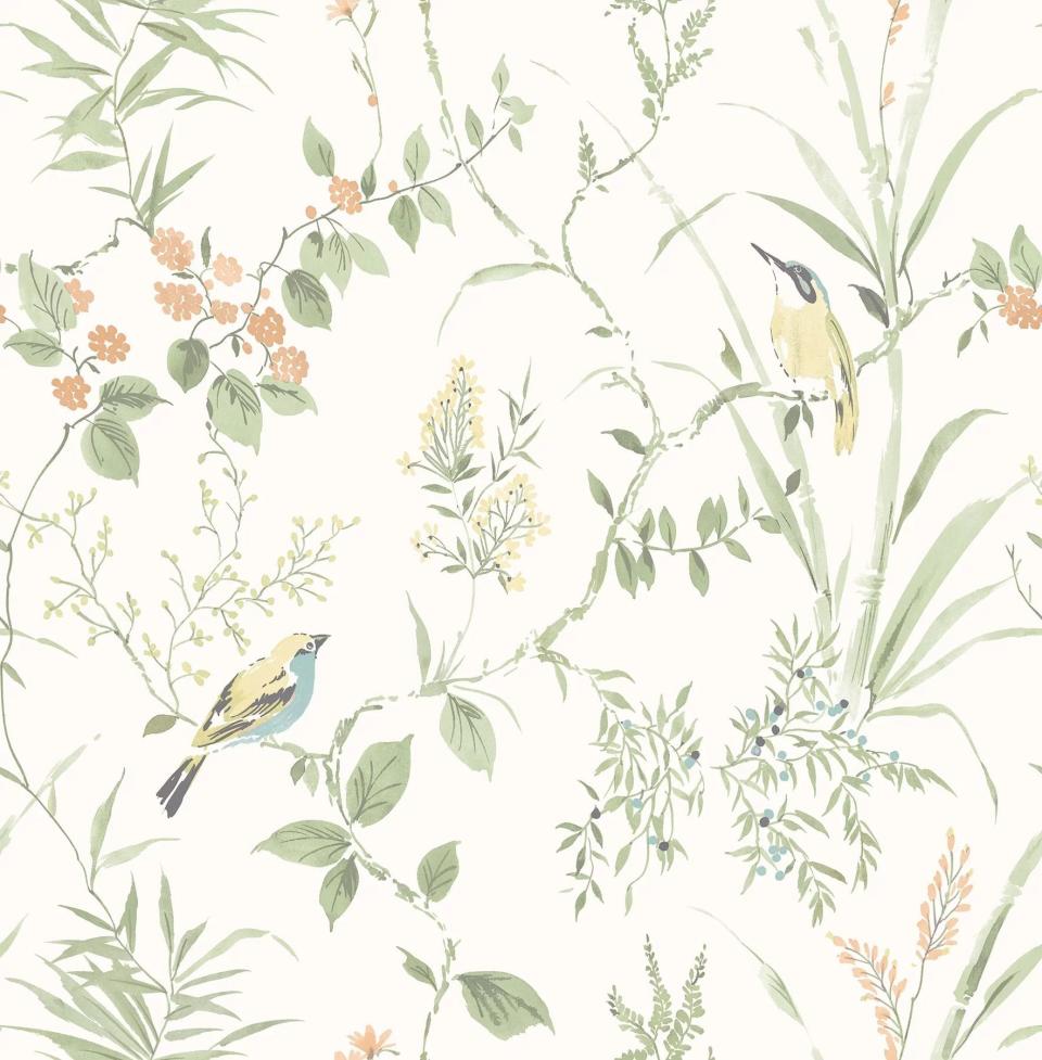 14) Birch Lane Stevenson Floral Wallpaper