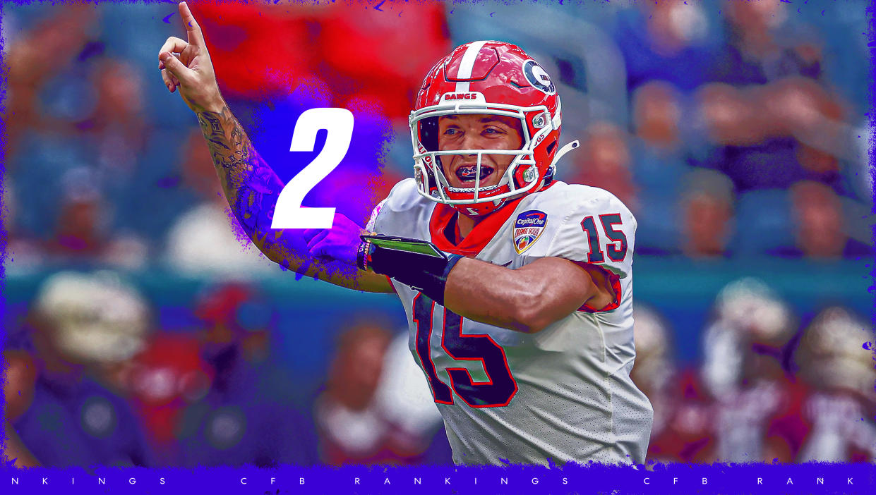 Carson Beck and the Bulldogs come in at No. 2 in our college football preseason rankings. (Grant Thomas/Yahoo Sports)