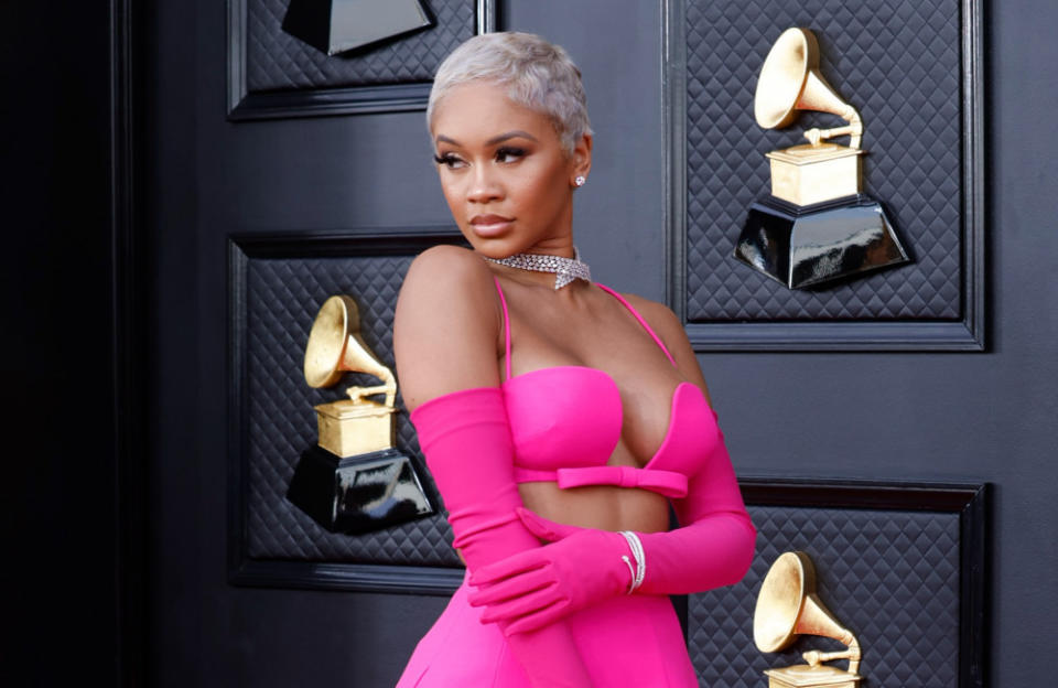 Saweetie revealed the spiritual meaning behind her Grammys outfit credit:Bang Showbiz