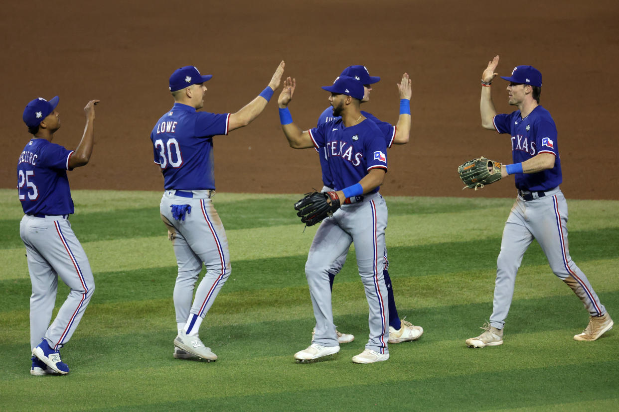 Texas took Game 3 of the World Series on Monday. (Jamie Squire/Getty Images)