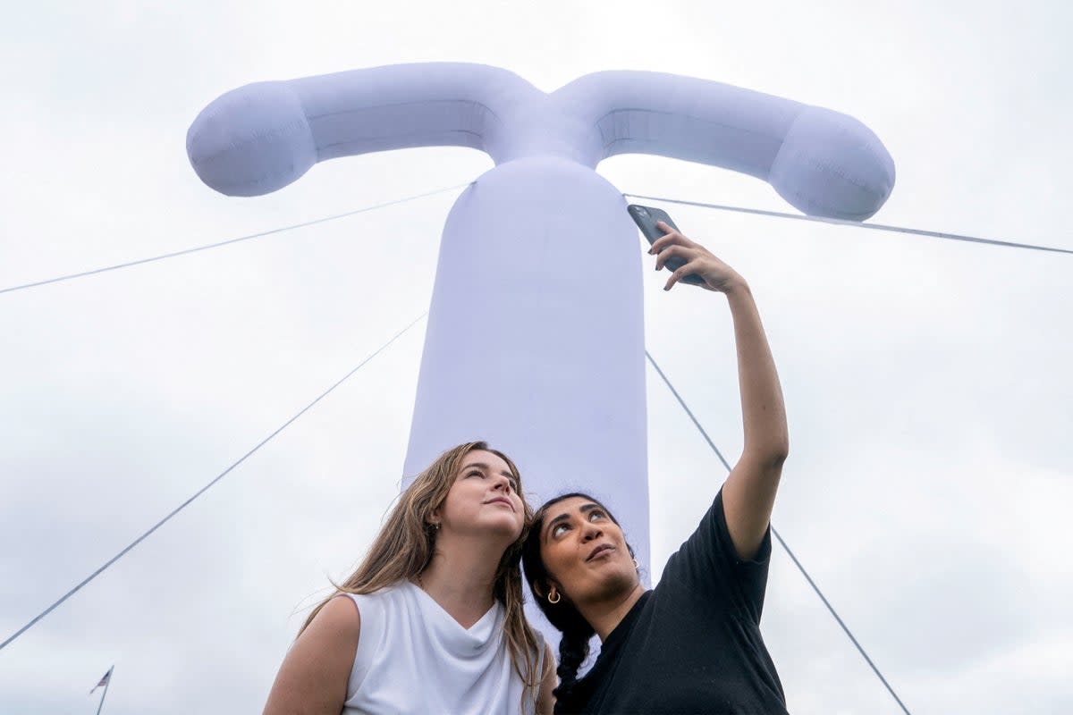 Inflatable contraceptive implant Intra Uterine Device (IUD) on Capitol Hill (REUTERS)