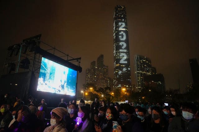 A New Year’s Eve concert in Hong Kong