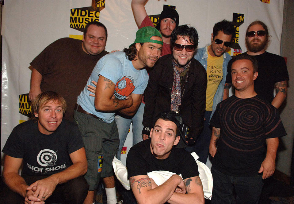 the cast of Jackass at the MTV Video Music Awards