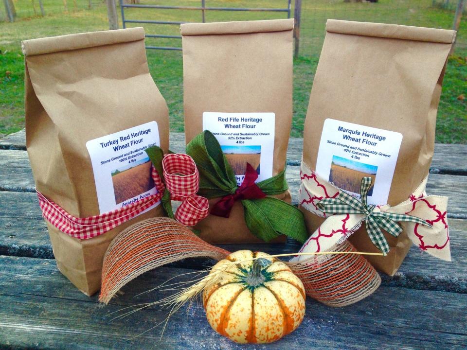 Wheat Flour Combo Packs from Anarchy Acres in Mount Pleasant start at $32, a perfect gift for any baker.