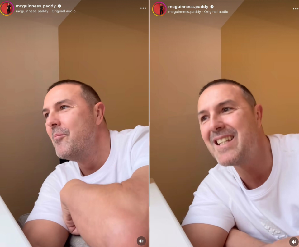 Paddy McGuinness has cleared things up with fans (Paddy McGuinness Instagram)