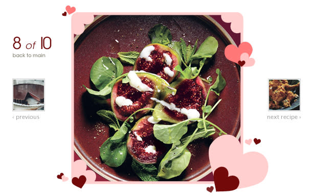 Figs: Fig Salad with Goat's Milk Yogurt and Pepper Cress