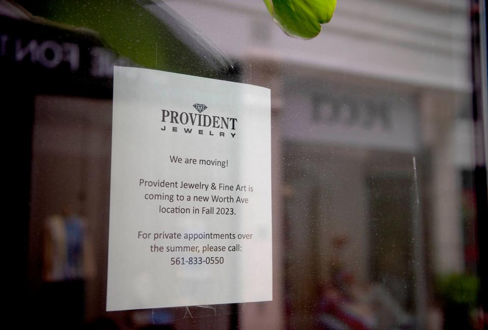 Provident Jewelry has vacated its Esplanade location and will open a store at 266 Worth Ave. in the fall.