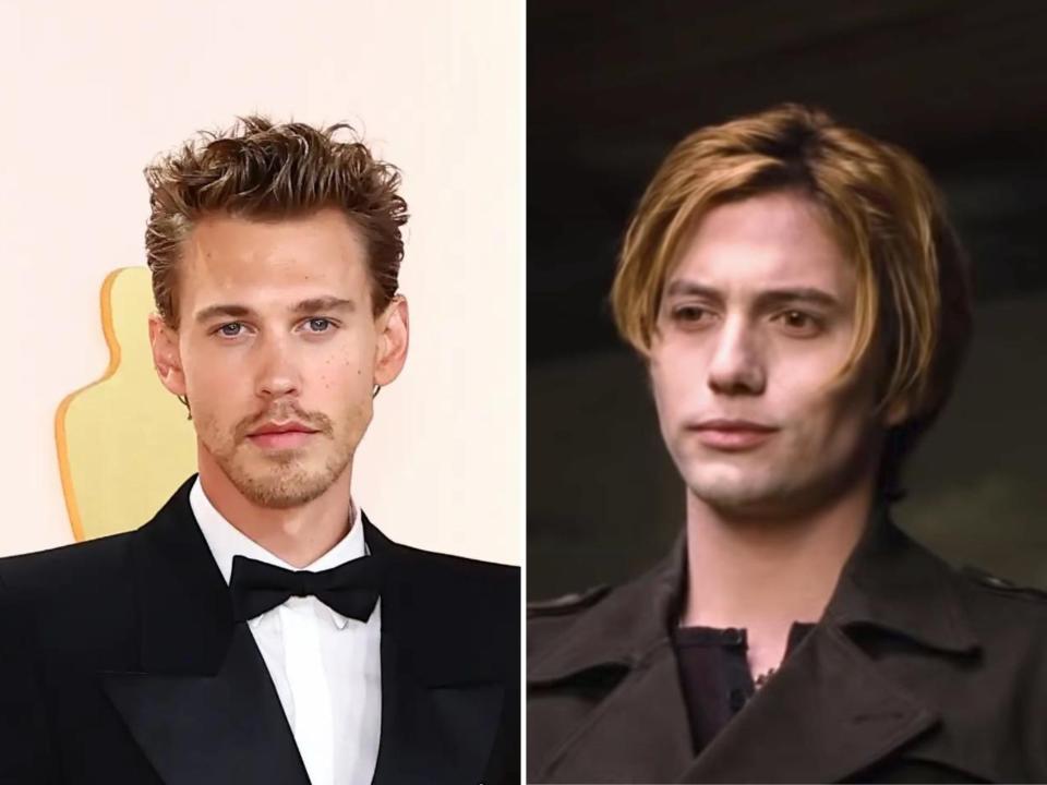 left: austin butler right: jasper in twilight