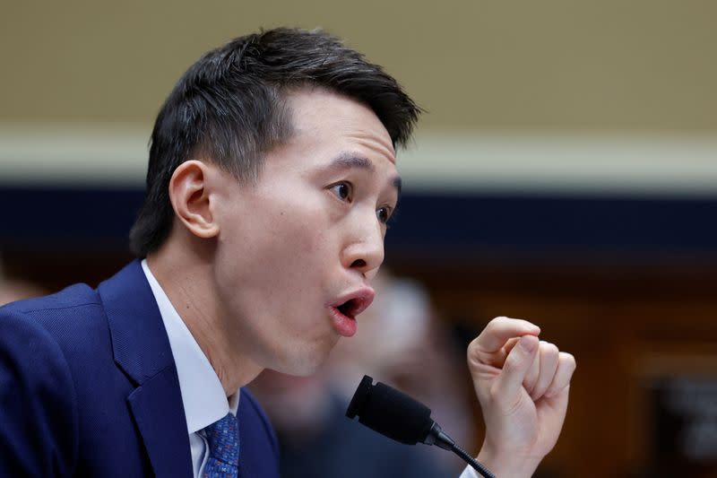 TikTok Chief Executive Shou Zi Chew testifies before a House Energy and Commerce Committee, in Washington