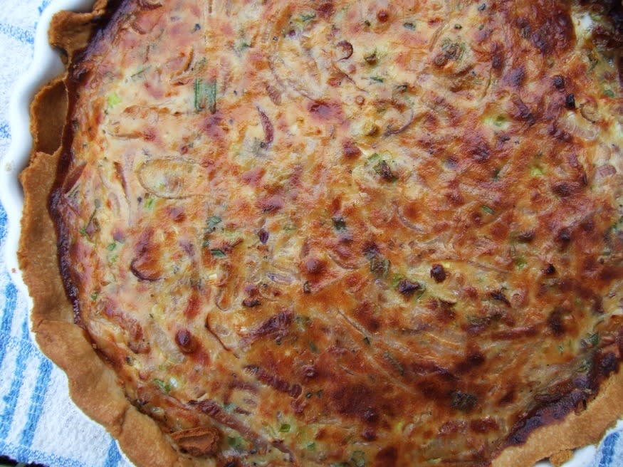 14. Cheddar Cheese And Onion Tart