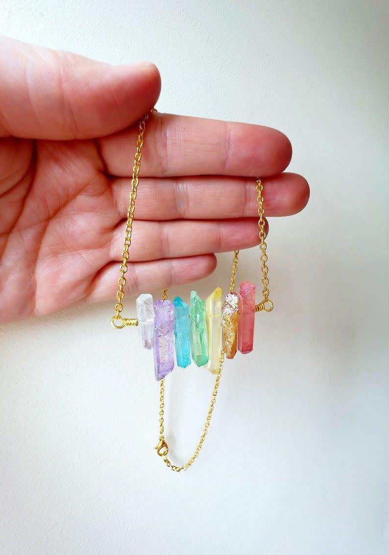 30) Rainbow Crystal Necklace