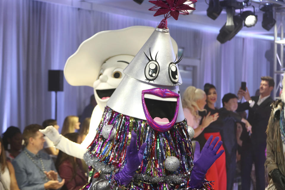 New custom characters walk the runway during the LA Premiere of "The Masked Singer" Season 2 at The Bazaar by Jose Andres on Tuesday, Sept. 10, 2019, in Los Angeles. (Photo by Willy Sanjuan/Invision/AP)