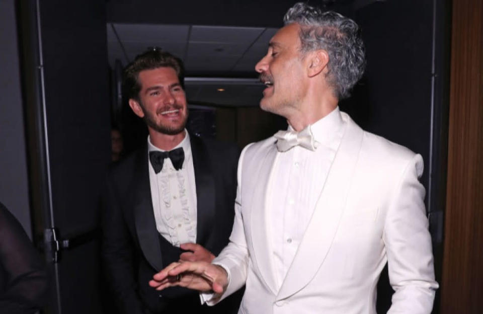 Taika Waititi and Andrew Garfield bumped into each other at the TIME100 Gala credit:Bang Showbiz