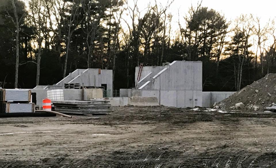 Construction of an East Taunton MBTA station is expected to be completed when the new South Coast Rail service is scheduled to begin service in late 2023.