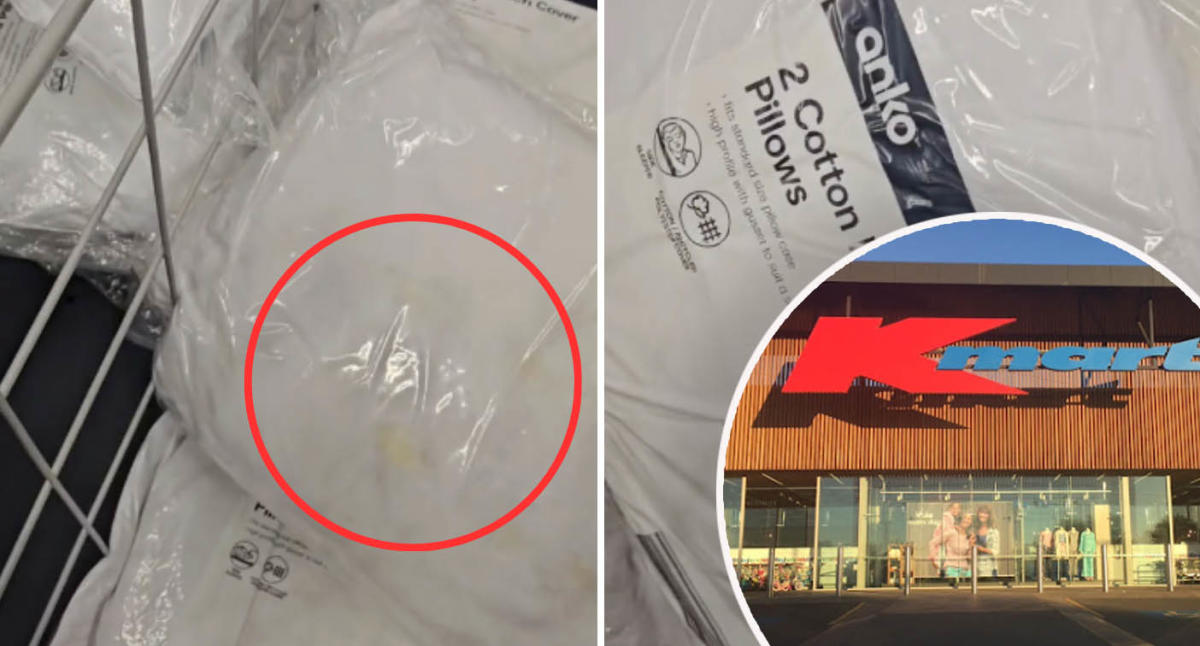 Kmart investigates after customer's 'disgusting' find on pillows