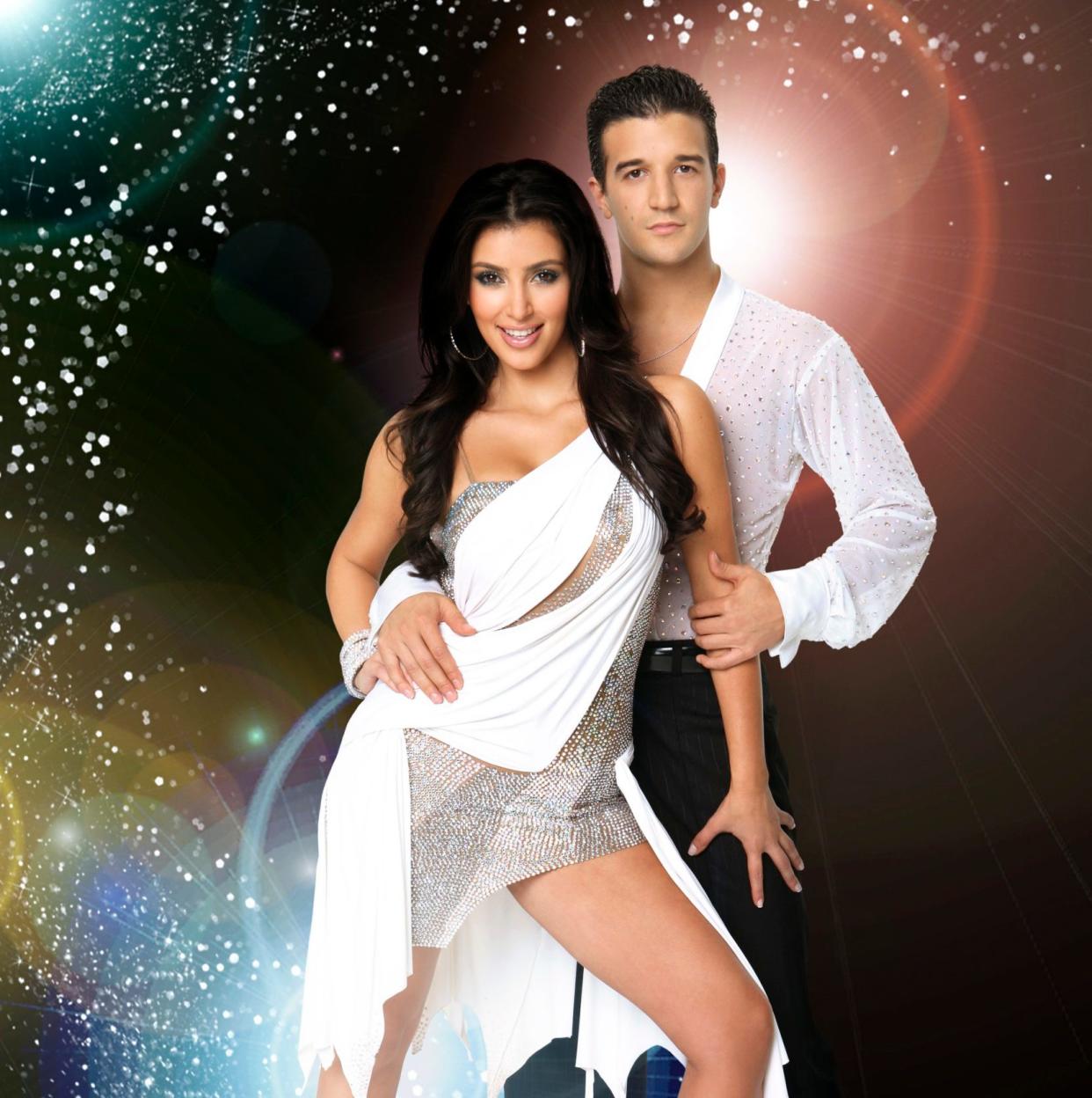 Kim Kardashian with pro dancer Mark Ballas in the 2008 season