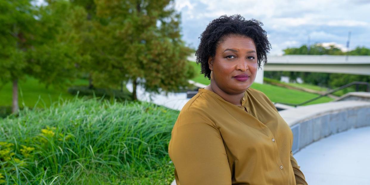 stacey abrams in albany, ga on july 15th, 2022