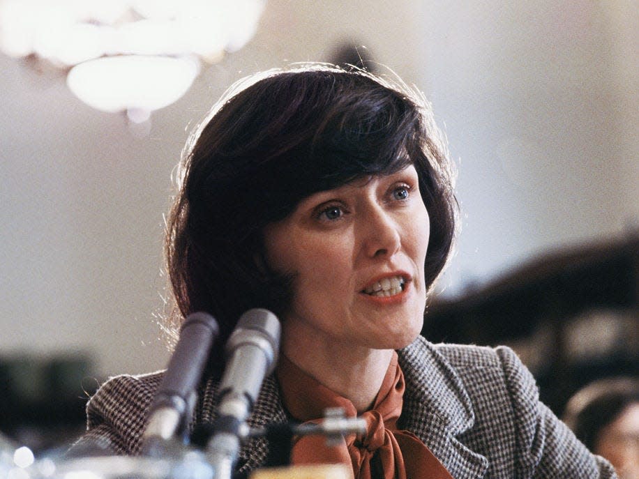 Patricia Schroeder testifies before Congress