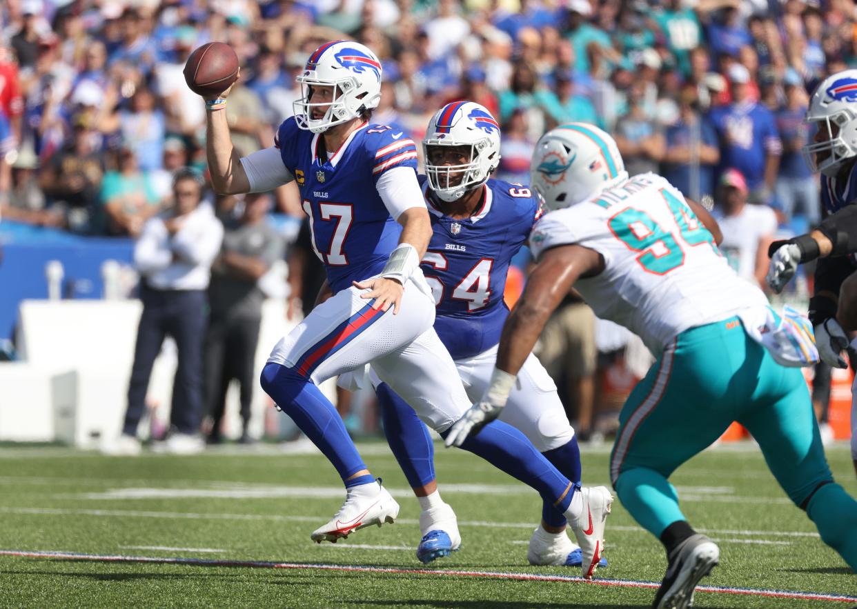Josh Allen has dominated the Dolphins in his career, winning 10 of 12 starts.