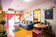 <p>There’s another option for classic video game fans. This “Super Mario Land” in Tokyo can be home to you and two friends for $112 a night. The living room, seen here, is of course stocked with a Super Mario-themed gaming area. </p>