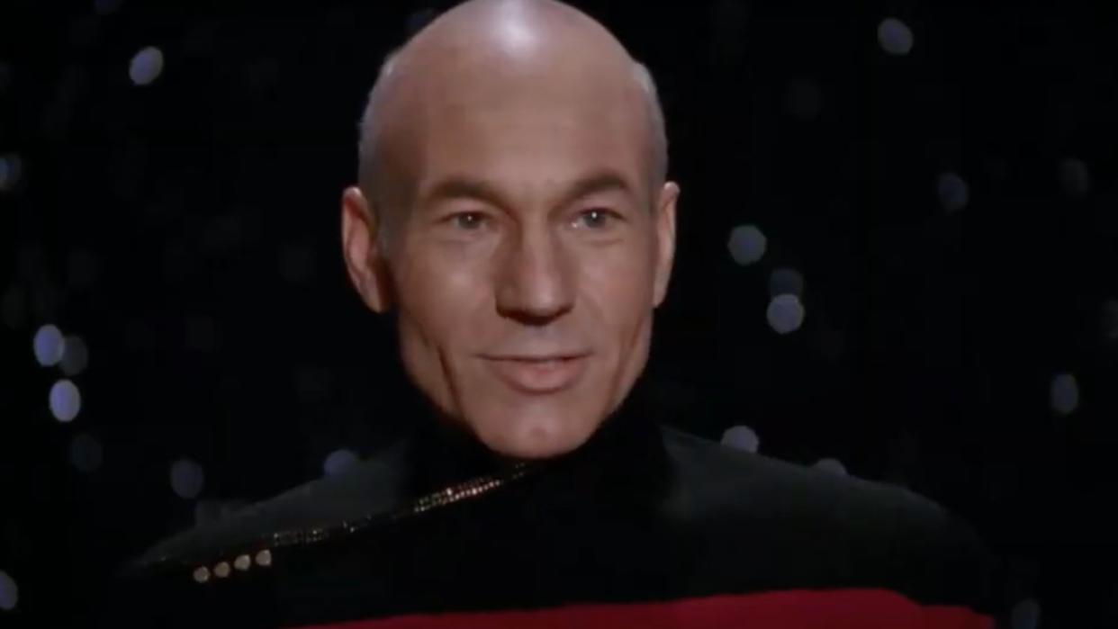  Picard officiating a wedding . 