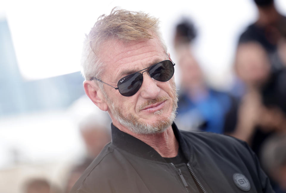 Sean Penn attends the 'Black Flies' photo call at the 76th annual Cannes Film Festival