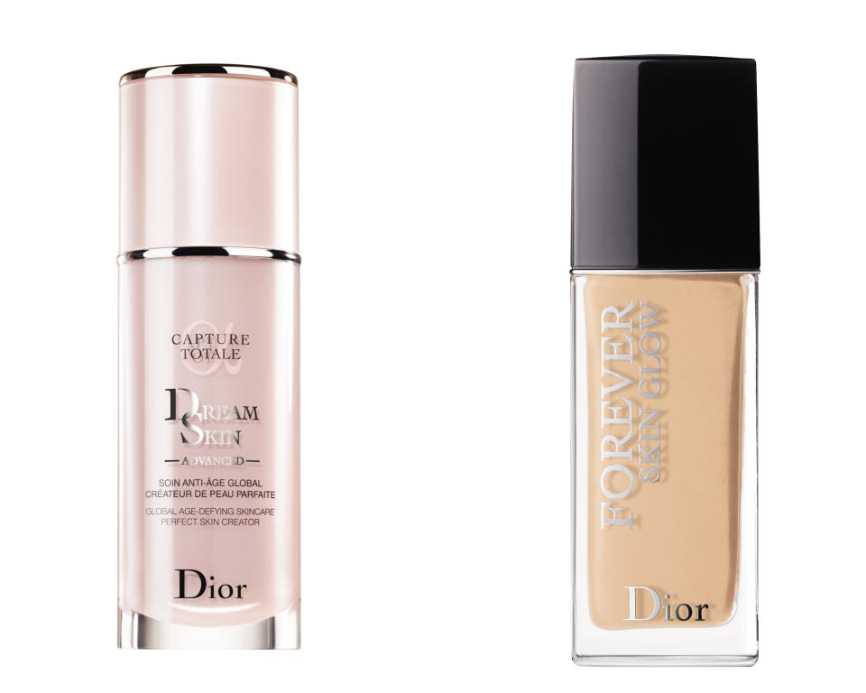 Strahlender, aber matter Teint klappt mit Dior Capture Totale Dreamskin Advanced und der Dior Forever Skin Glow Foundation. (Bild: Dior)