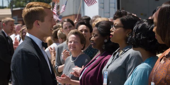 Glen Powell in Hidden Figures