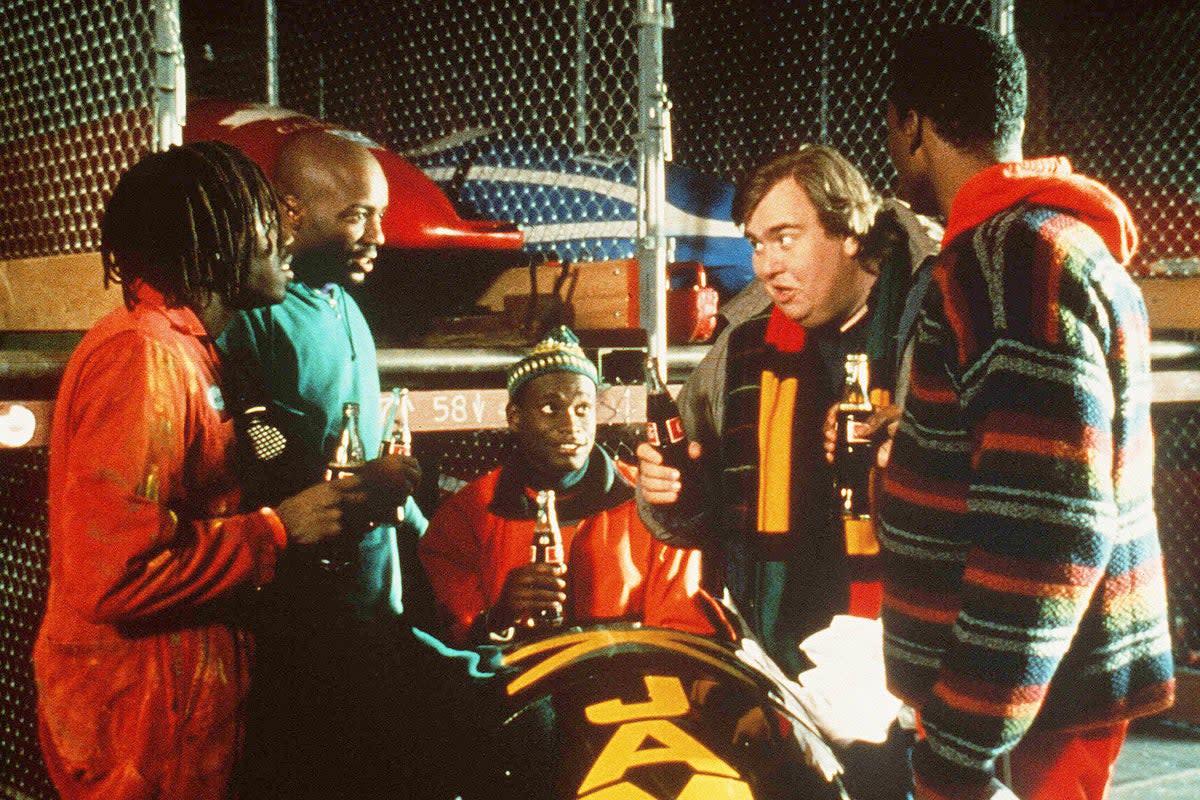 One of the decade’s most enduring underdog stories: Doug E Doug, Malik Yoba, Rawle D Lewis, John Candy and Leon in ‘Cool Runnings’ (Shutterstock)