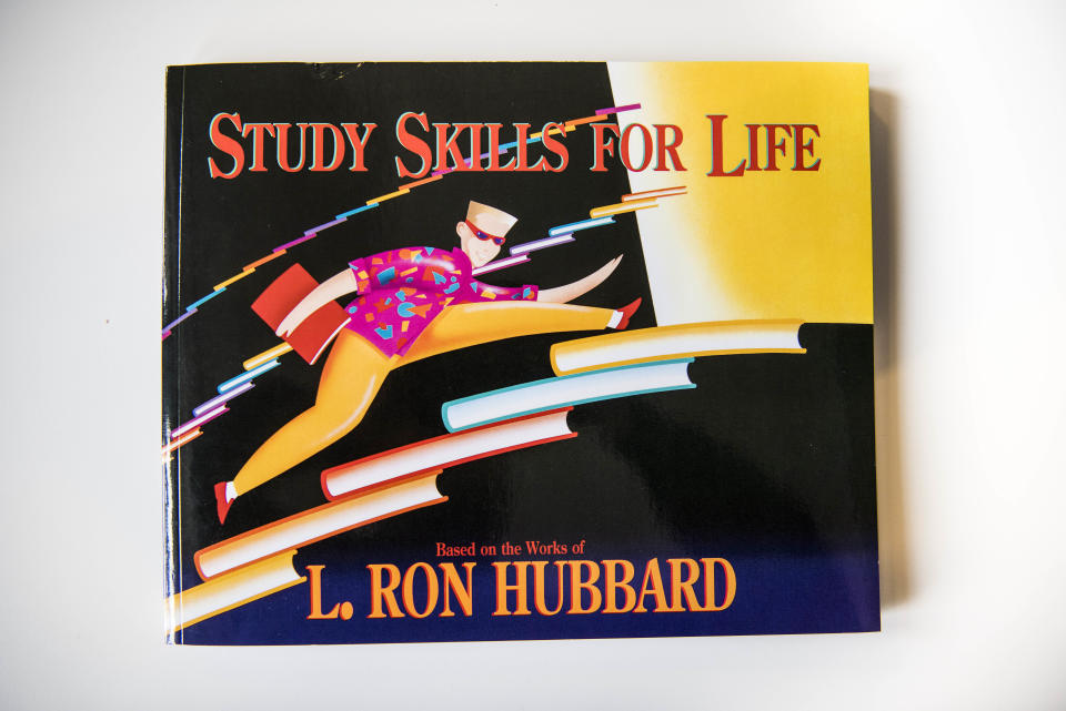 An Applied Scholastics book, Study Skills For Life. (Photo: Damon Scheleur/HuffPost)