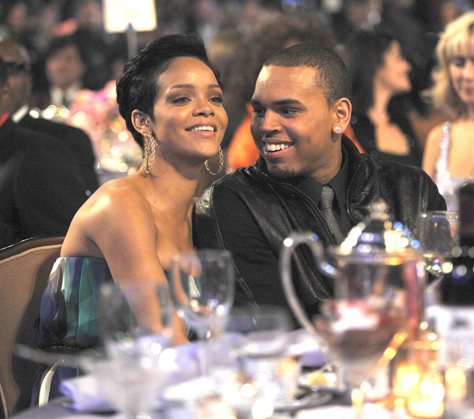 Rihanna and Brown in 2009