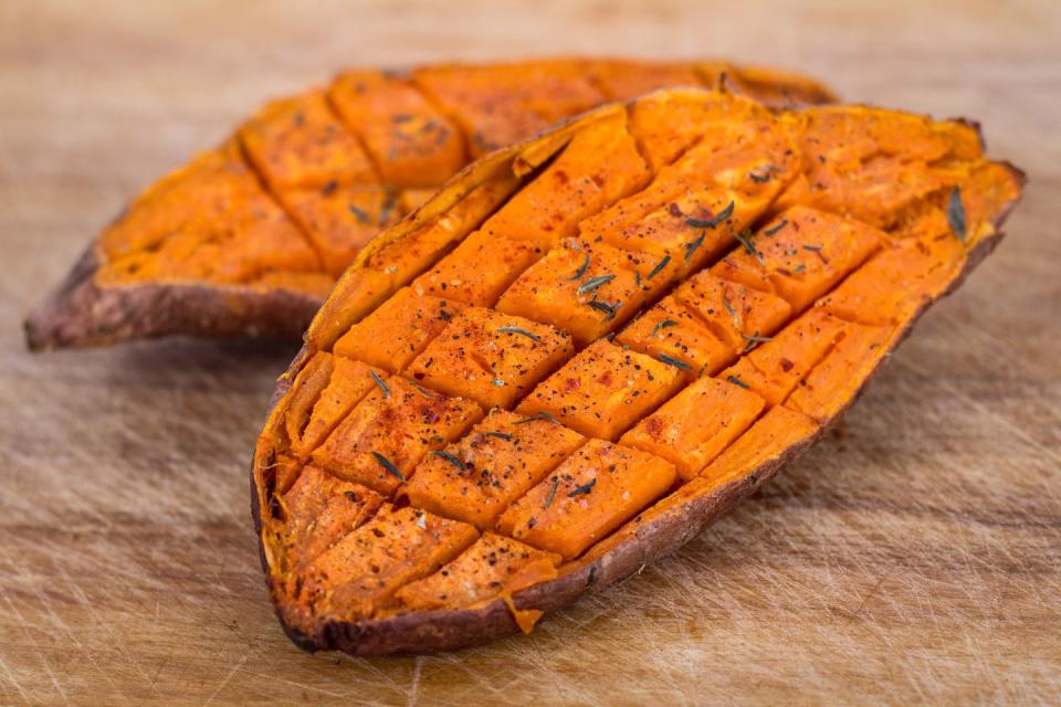 3) Sweet potatoes