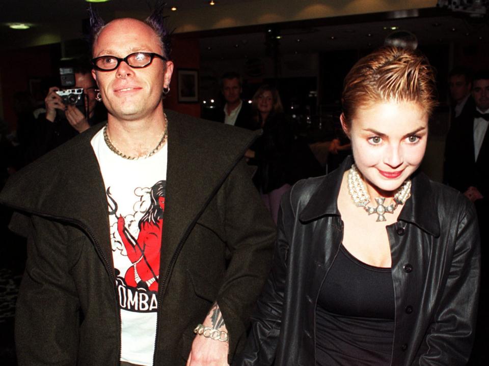 Keith Flint and Gail Porter attend a film premiere in 1999: Neil Munns/PA Archive/PA Images