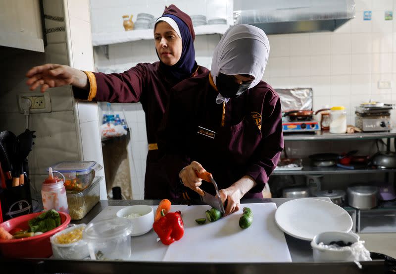 Sandwiches and a safe space: a Gaza restaurant run by women, for women