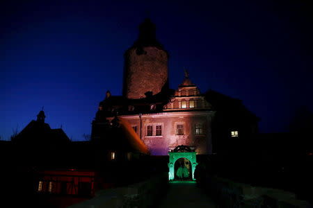 General view of Czocha Castle during the role play event in Sucha, west southern Poland April 9, 2015.REUTERS/Kacper Pempel