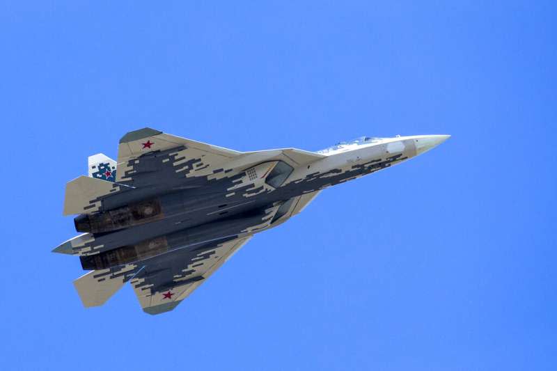 俄羅斯第五代戰機「蘇愷57」（Su-57）。（AP）