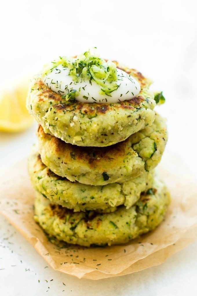 Zucchini Cauliflower Fritters