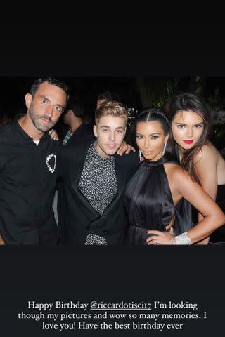 <p>Kim Kardashian/ Instagram</p> Kim also shared a snap from the same night with Justin Bieber