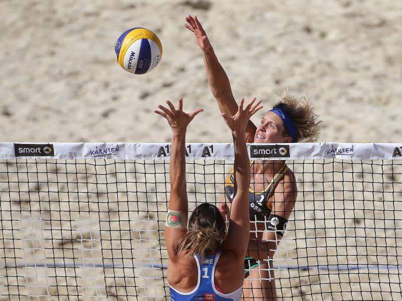 Laura Ludwig kann zum dritten Mal Beachvolleyball-Europameisterin werden. Foto: Georg Hochmuth